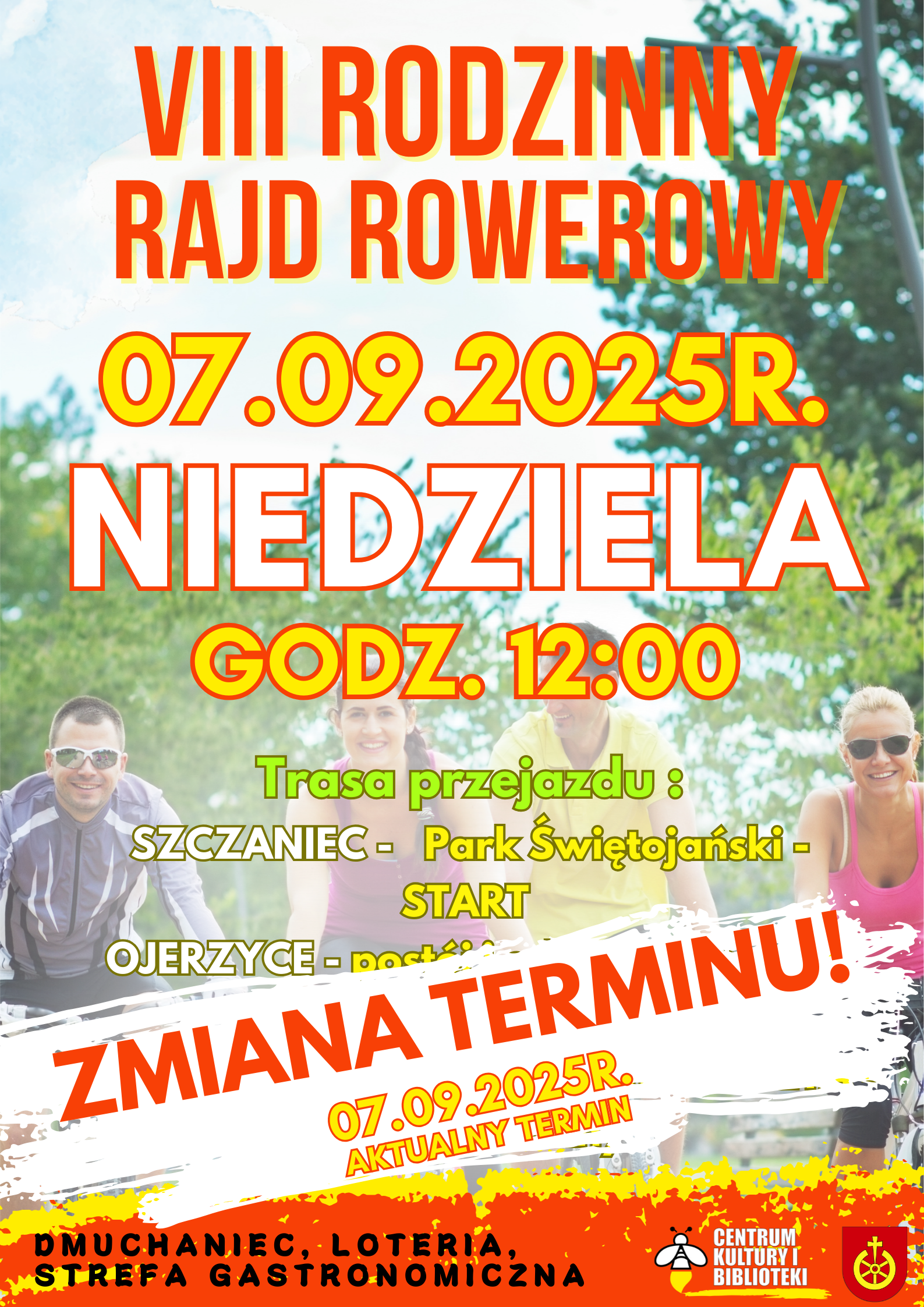 plakat info rajd rowerowy