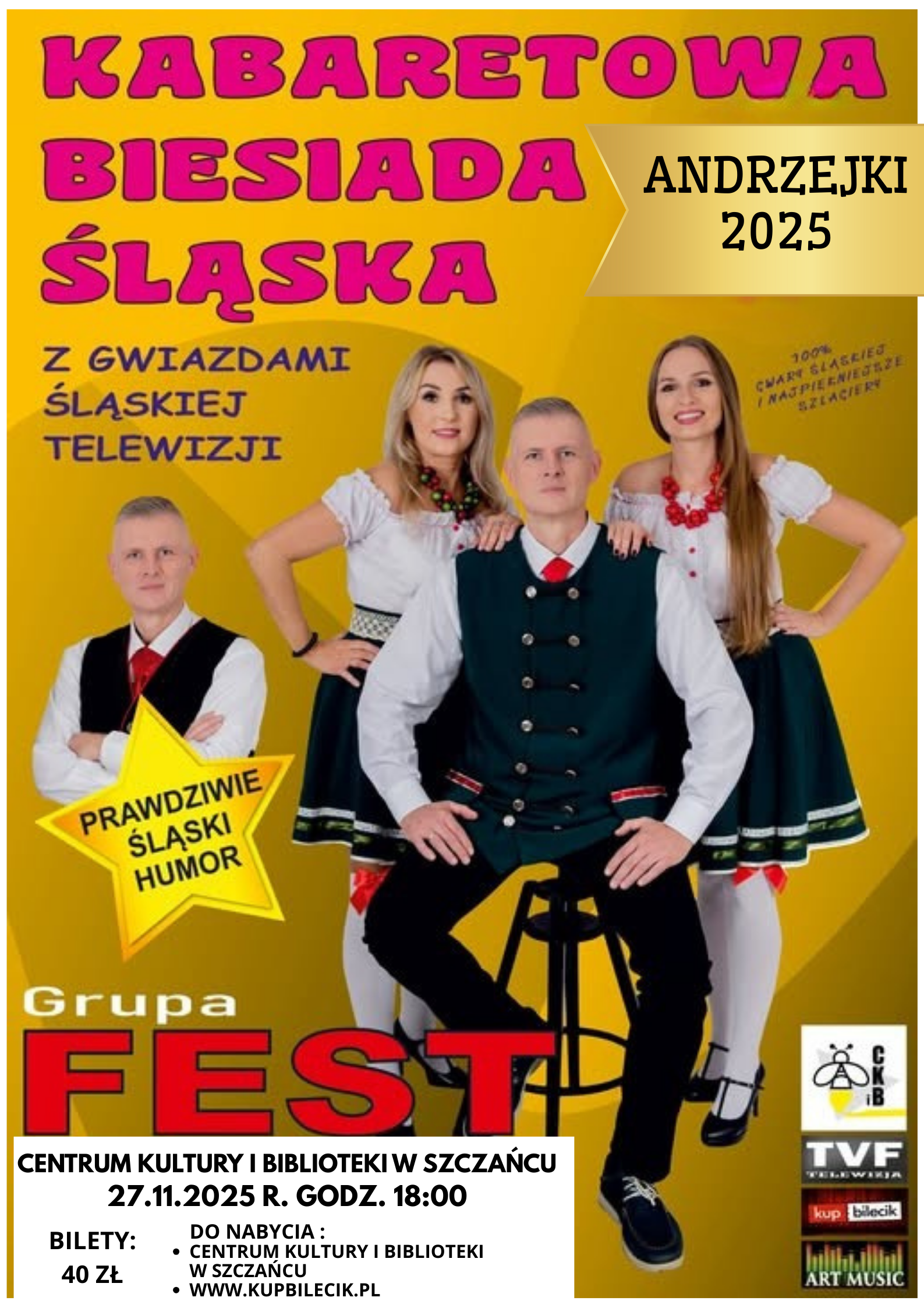 plakat kabaret biesiady śląskiej
