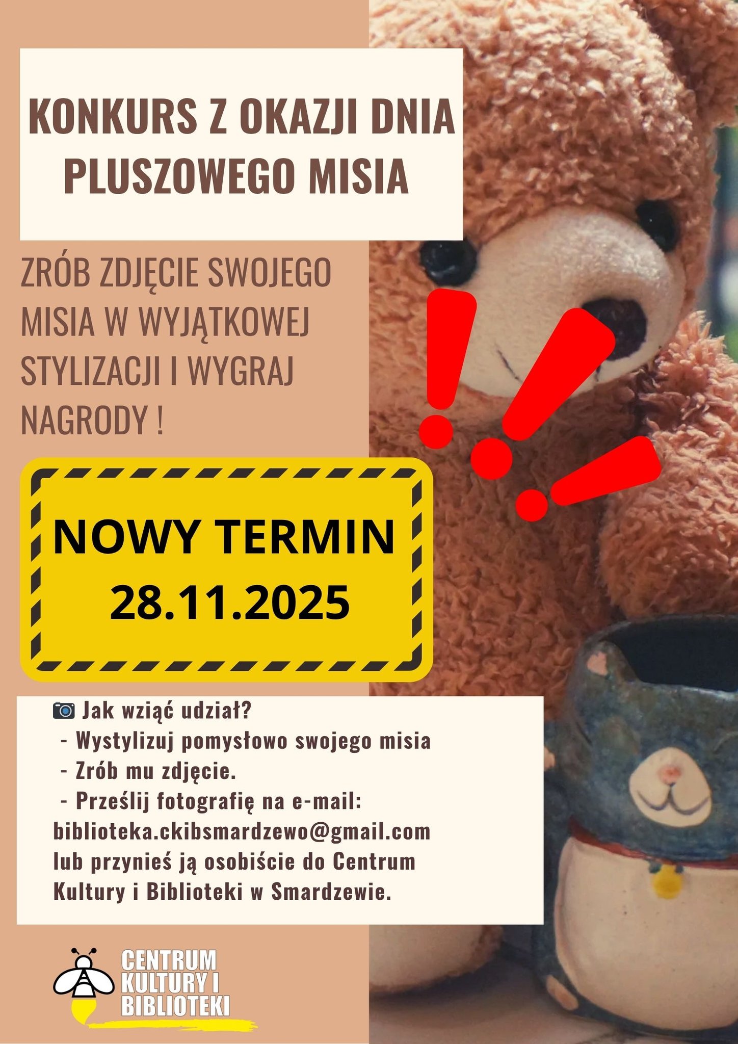 plakat dzień pluszowego misia